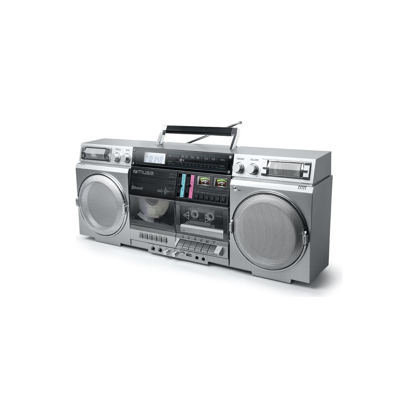 Muse | Ghetto Blasters | M-380 GBS | AUX in | Bluetooth | Cassette deck | CD player