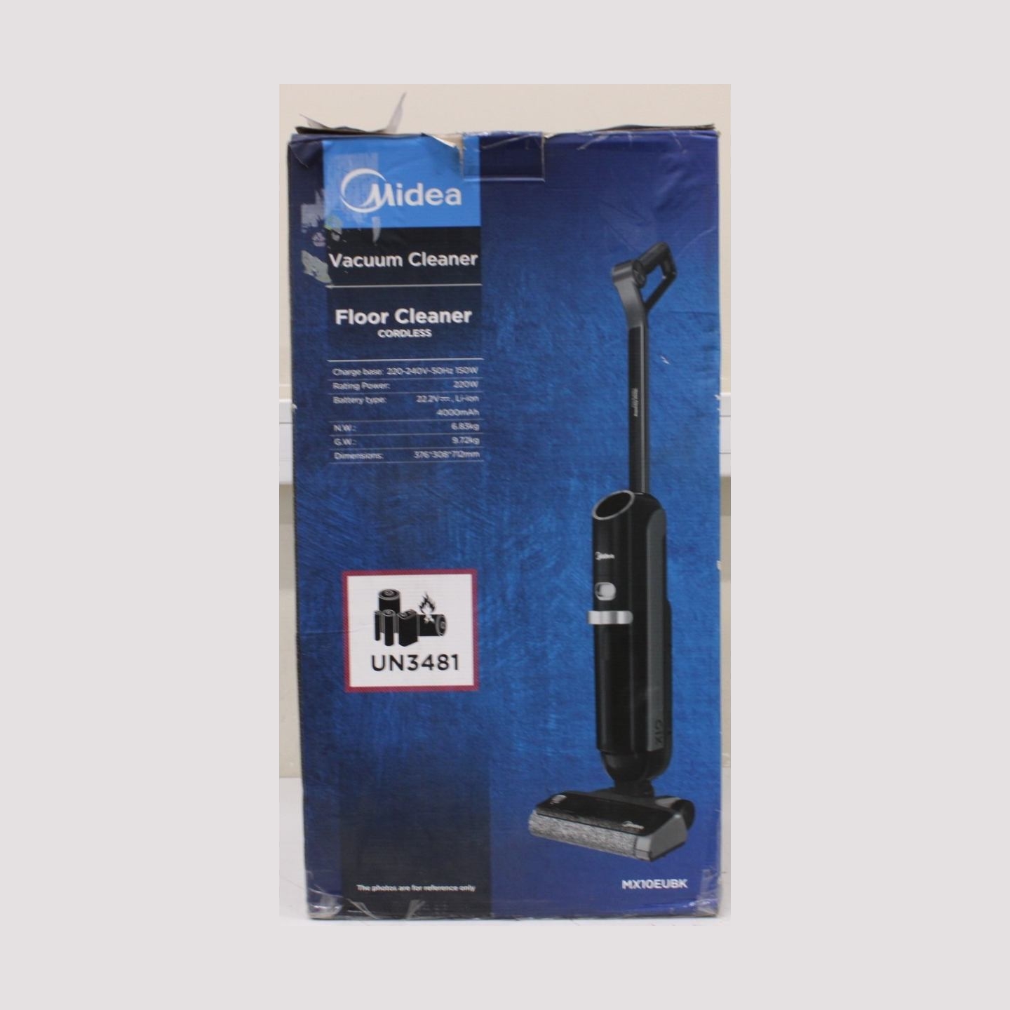 Midea | Midea Cordless Vacuum Cleaner | X10 Wet and Dry | 220 W | 22.2 V | Operating time (max) 35 min | Black | Warranty 24 mon