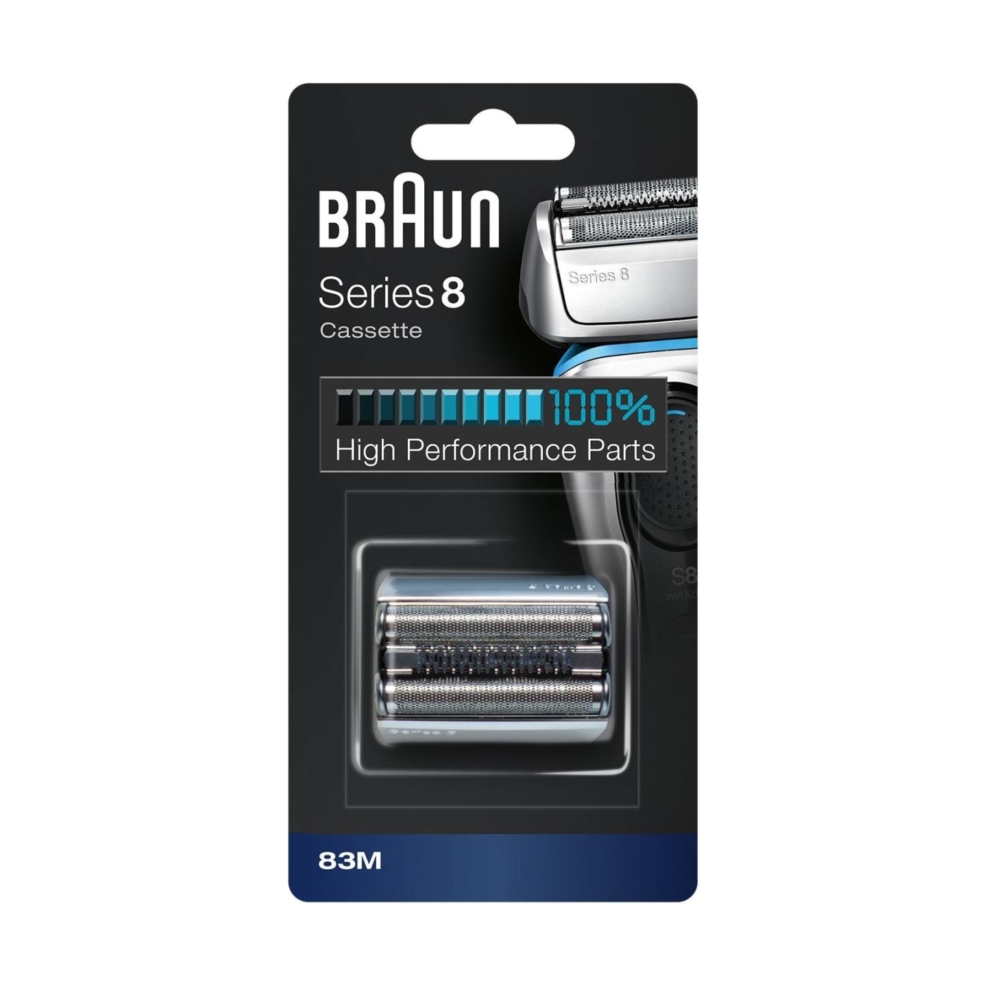 Braun | Shaver Replacement Head for Series 8, Silver | 83M