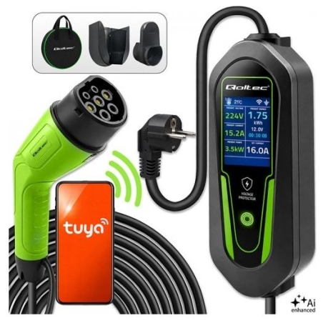 Qoltec Charger for EV Type2 3.5kW