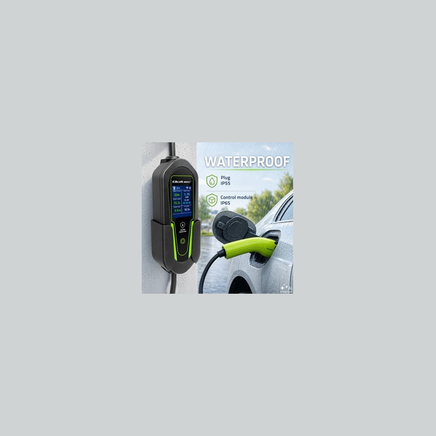 Qoltec Charger for EV Type2 3.5kW