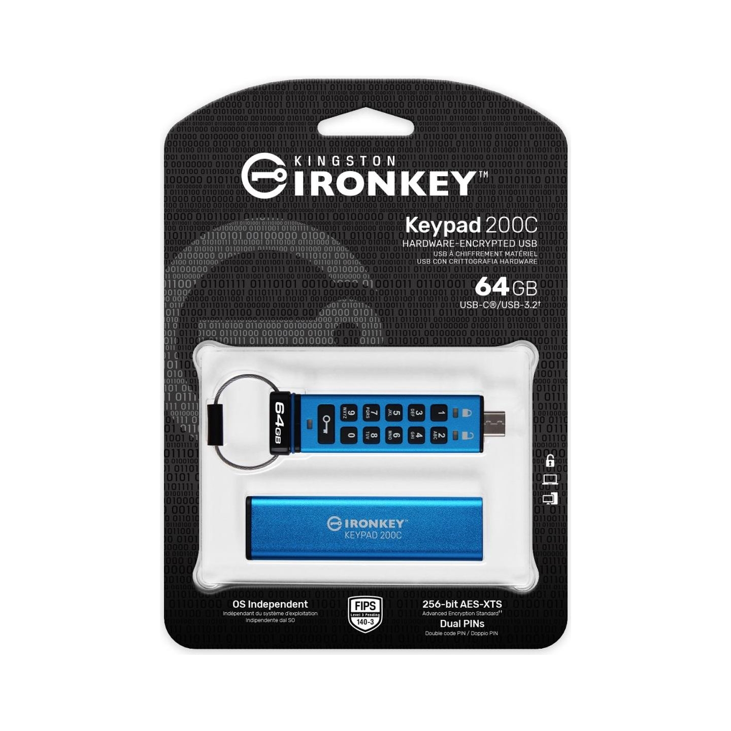 Kingston MEMORY DRIVE FLASH USB-C/64GB IKKP200C/64GB KINGSTON