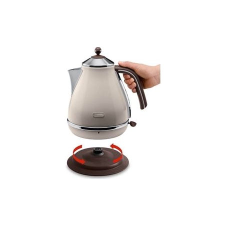 Delonghi | KBOV 2001.BG | Standard kettle | 2000 W | 1.7 L | Stainless steel | 360° rotational base | Beige
