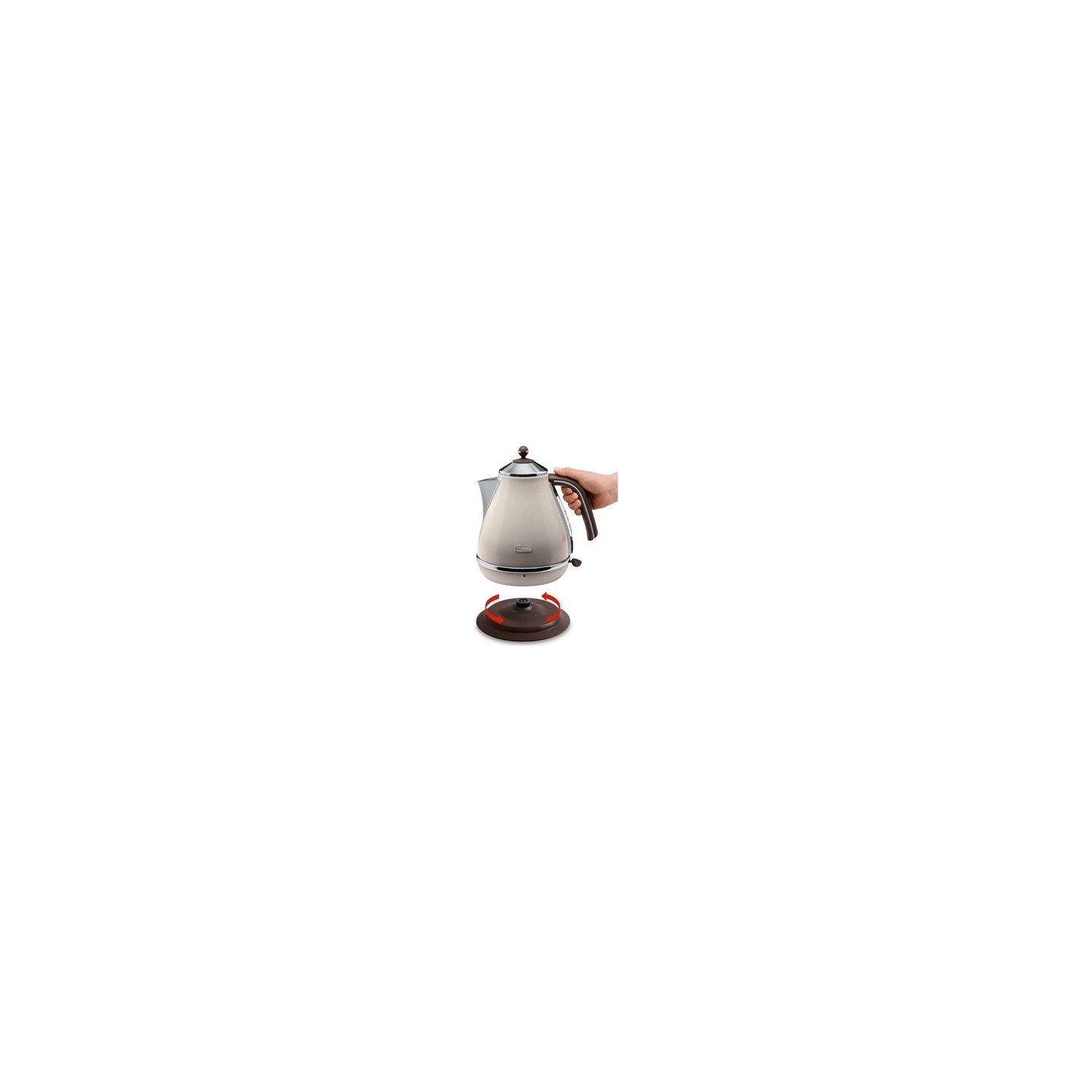 Delonghi | KBOV 2001.BG | Standard kettle | 2000 W | 1.7 L | Stainless steel | 360° rotational base | Beige