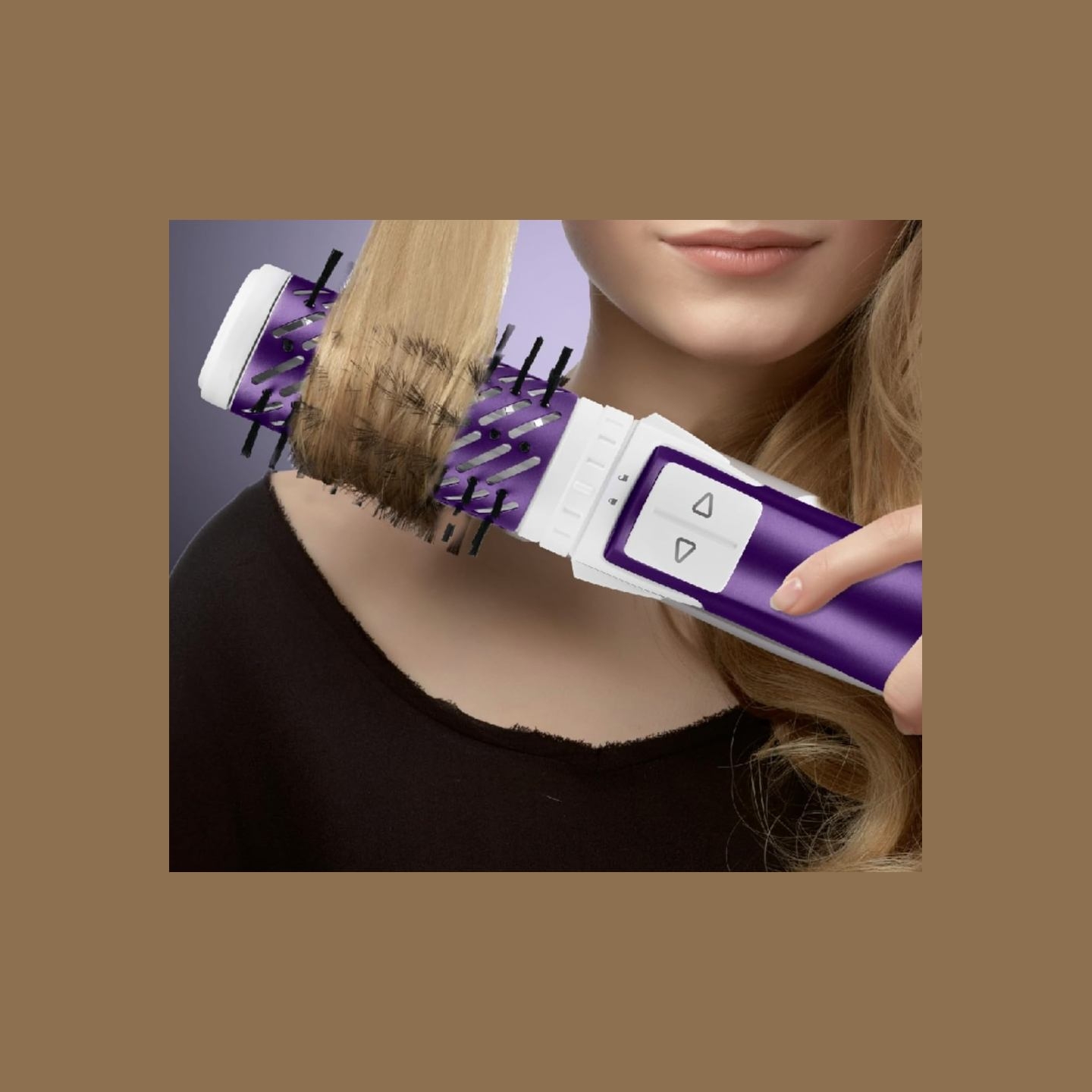 Rowenta | Hair Brush | CF9530 Brush Active Volume&Shine | Ion conditioning | Number of heating levels 2 | 1000 W | Violet