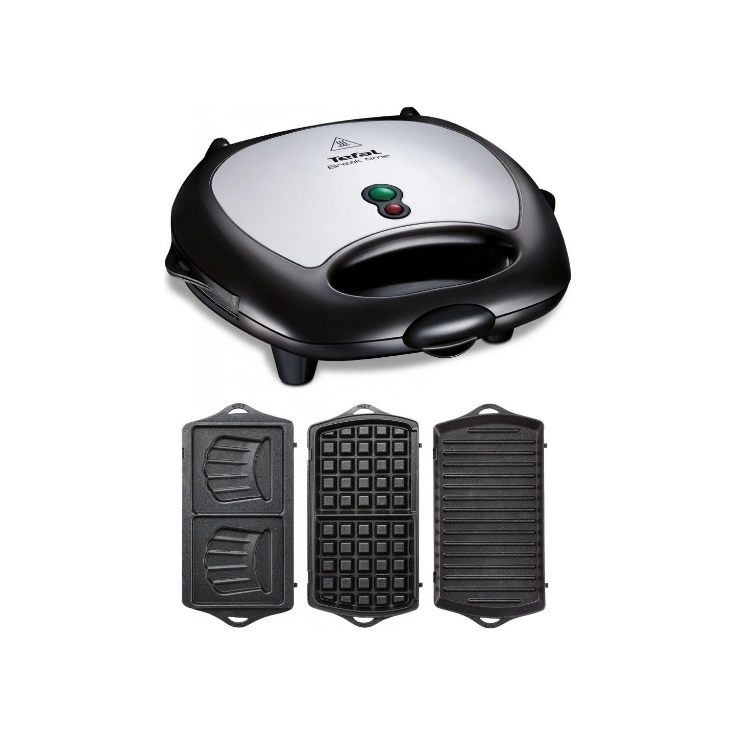 Tefal | Sandwitch Maker | SW614831 | 700 W | Number of plates 3 | Black/Stainless Steel