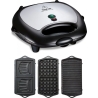 Tefal | Sandwitch Maker | SW614831 | 700 W | Number of plates 3 | Black/Stainless Steel
