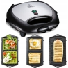 Tefal | Sandwitch Maker | SW614831 | 700 W | Number of plates 3 | Black/Stainless Steel