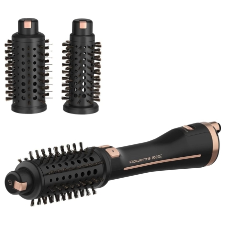 Rowenta | Styling Hair Brush | CF9620 | Temperature (max) 80 °C | Number of heating levels 3 | Black/Gold Rose