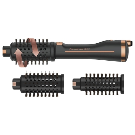Rowenta | Styling Hair Brush | CF9620 | Temperature (max) 80 °C | Number of heating levels 3 | Black/Gold Rose