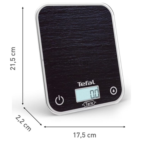 Tefal Kitchen Scale | BC50D2V0 Optiss | Maximum weight (capacity) 5 kg | Display type LCD | Black