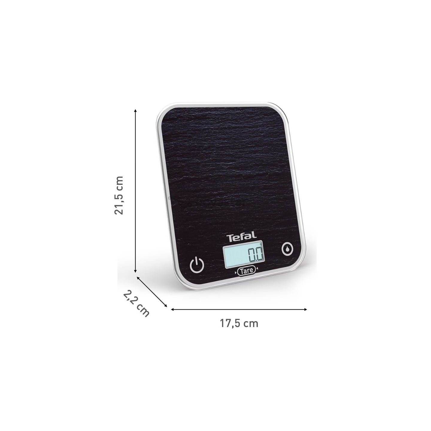 Tefal Kitchen Scale | BC50D2V0 Optiss | Maximum weight (capacity) 5 kg | Display type LCD | Black