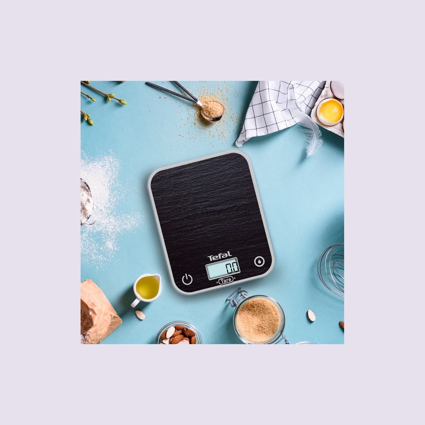 Tefal Kitchen Scale | BC50D2V0 Optiss | Maximum weight (capacity) 5 kg | Display type LCD | Black