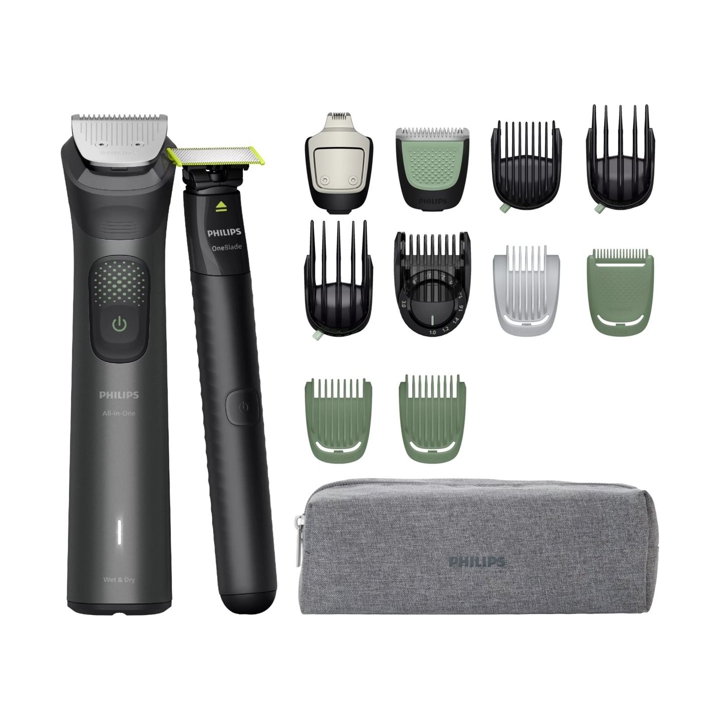 Philips All-in-One Hair trimmer | MG9531/15 9000 Series | Cordless | Wet & Dry | Number of length steps 27 | Black