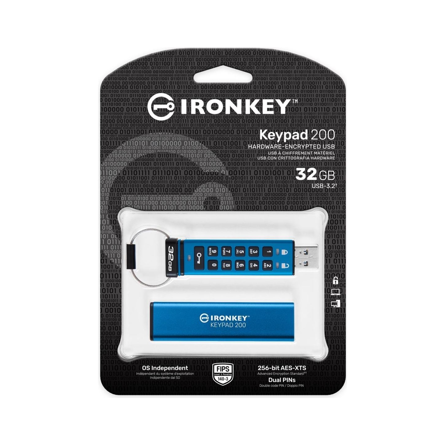 Kingston 32GB IronKey Keypad 200