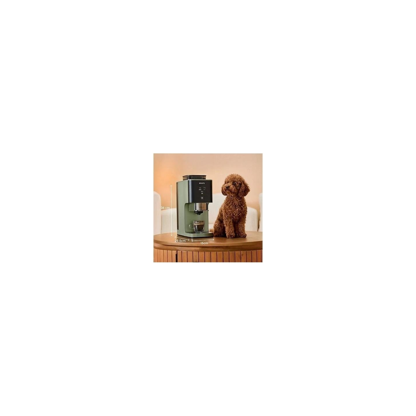 Krups Coffee Crush Coffee maker SA401LE0, Black/Green | Krups