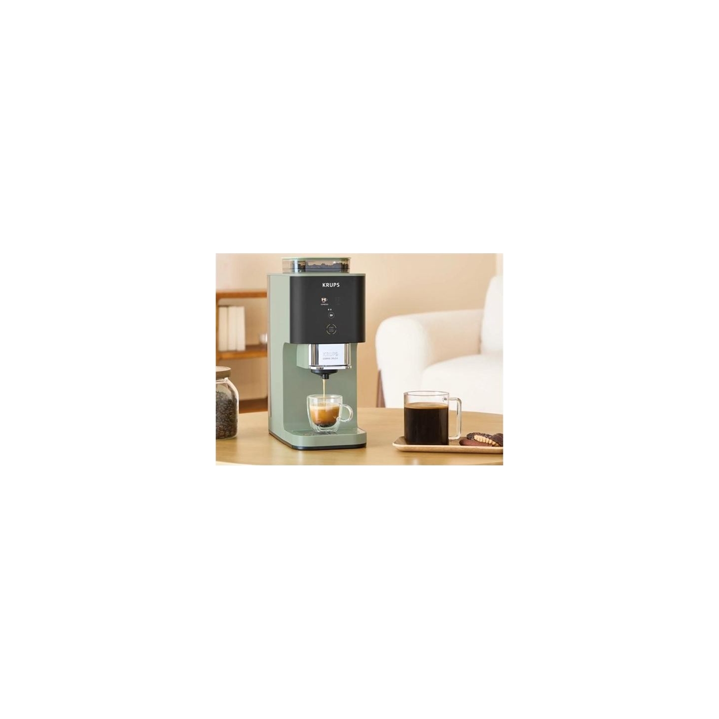 Krups Coffee Crush Coffee maker SA401LE0, Black/Green | Krups