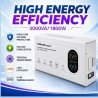 Qoltec Voltage Stabilizer AVR 3000VA 1800W Troidal
