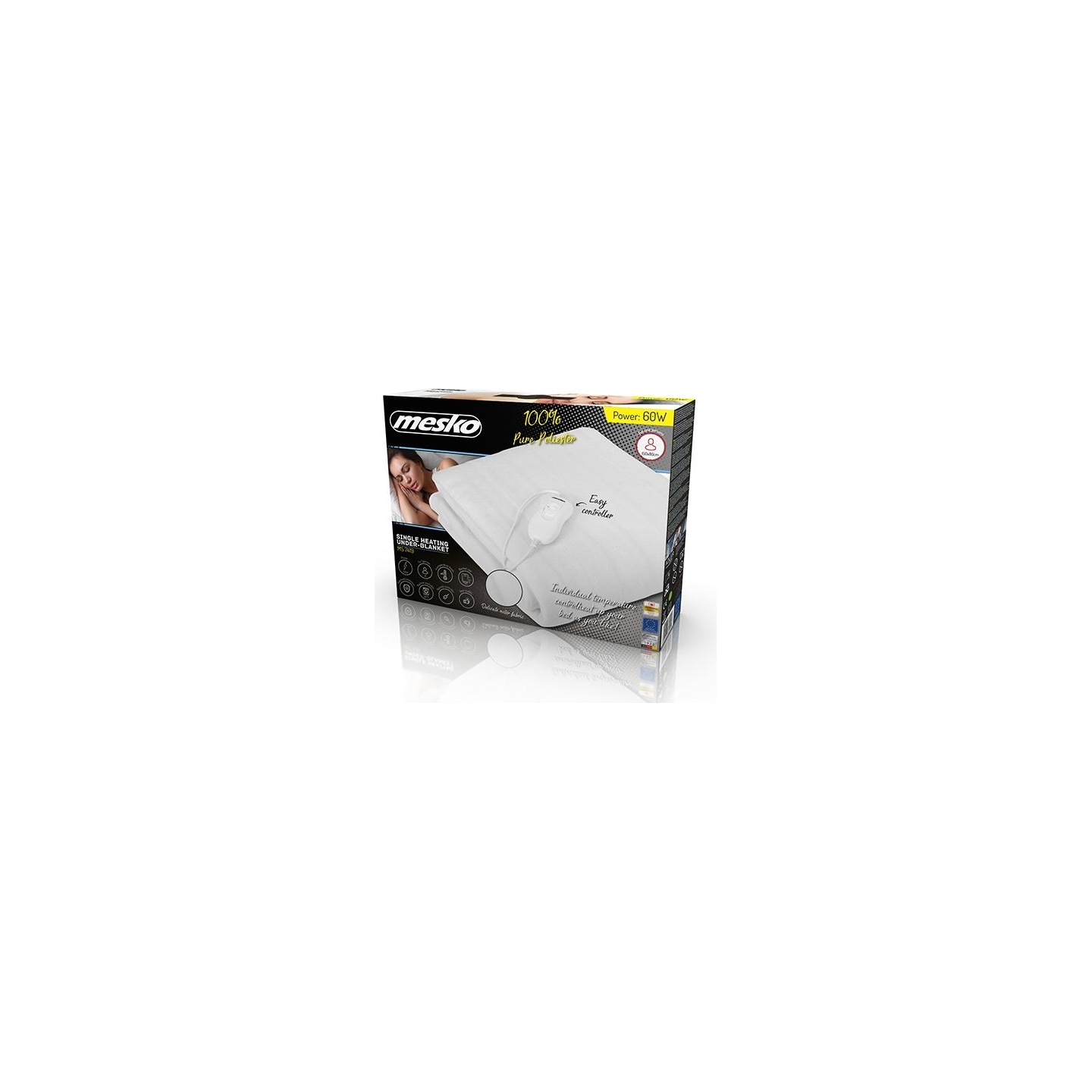 Mesko | Electirc heating under-blanket | MS 7419 | Number of heating levels 4 | Number of persons 1 | Washable | Remote control 