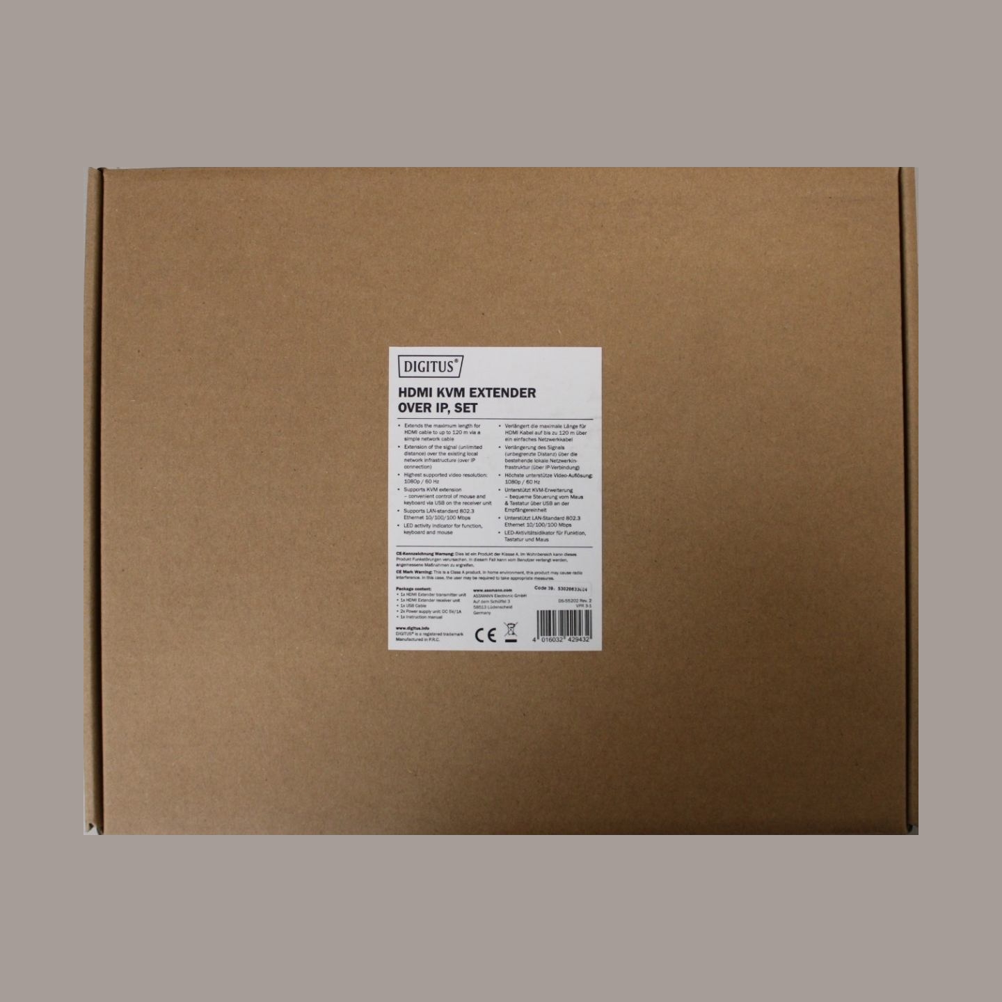 Digitus HDMI KVM Extender over IP, Set, DEMO |  | Digitus | HDMI KVM Extender over IP, Set | DS-55202 | DEMO
