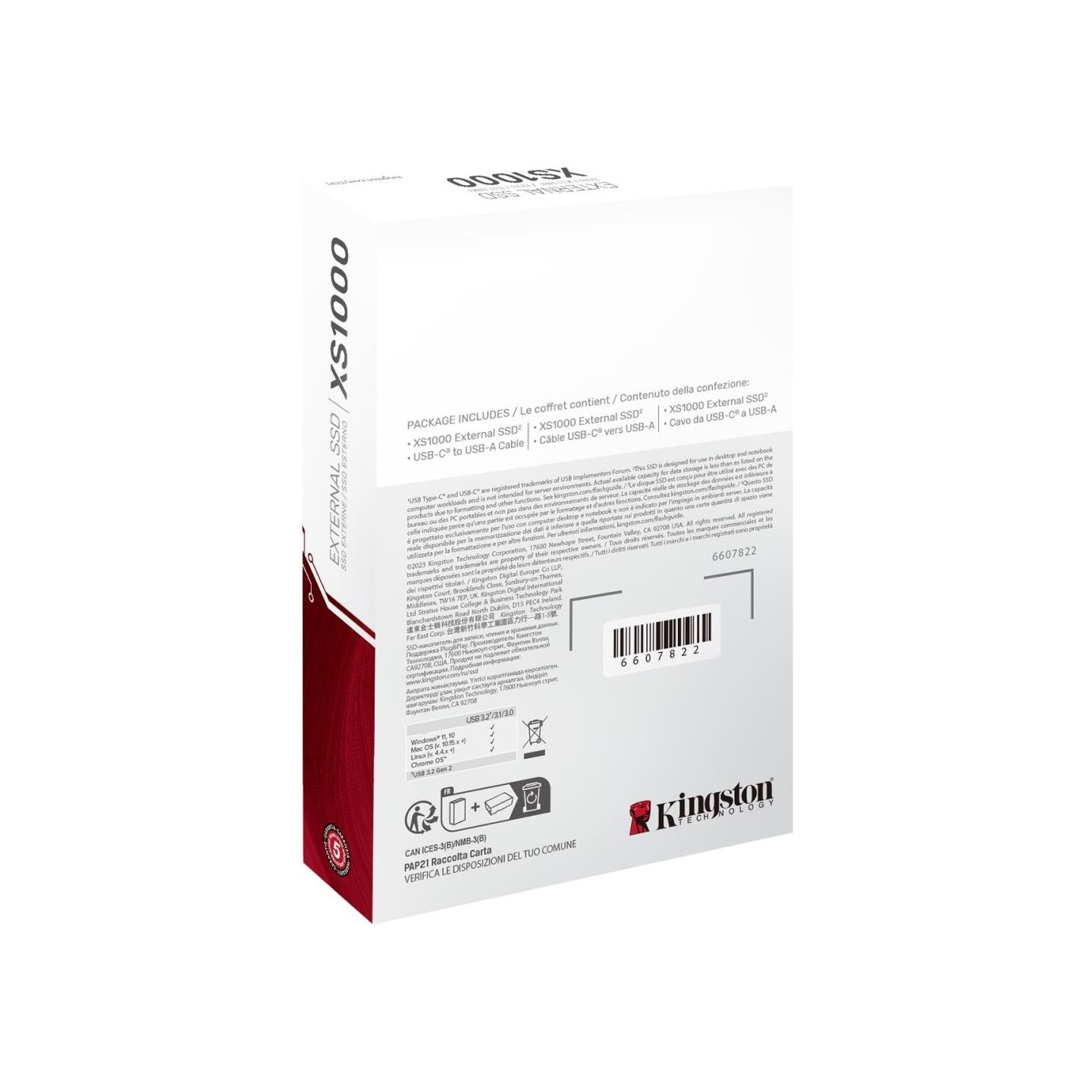 Kingston XS1000 1TB SSD Pocket-Sized USB