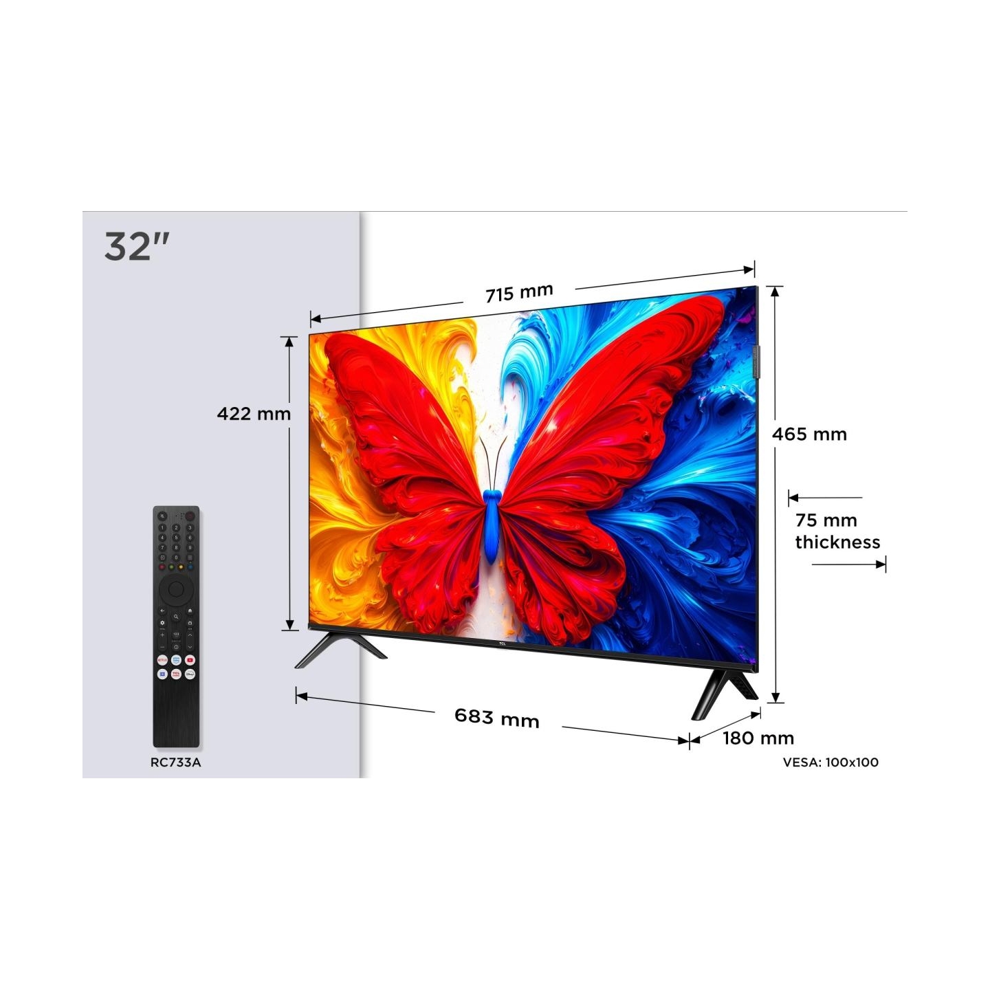 TCL TV QLED 32 inch 32S5L