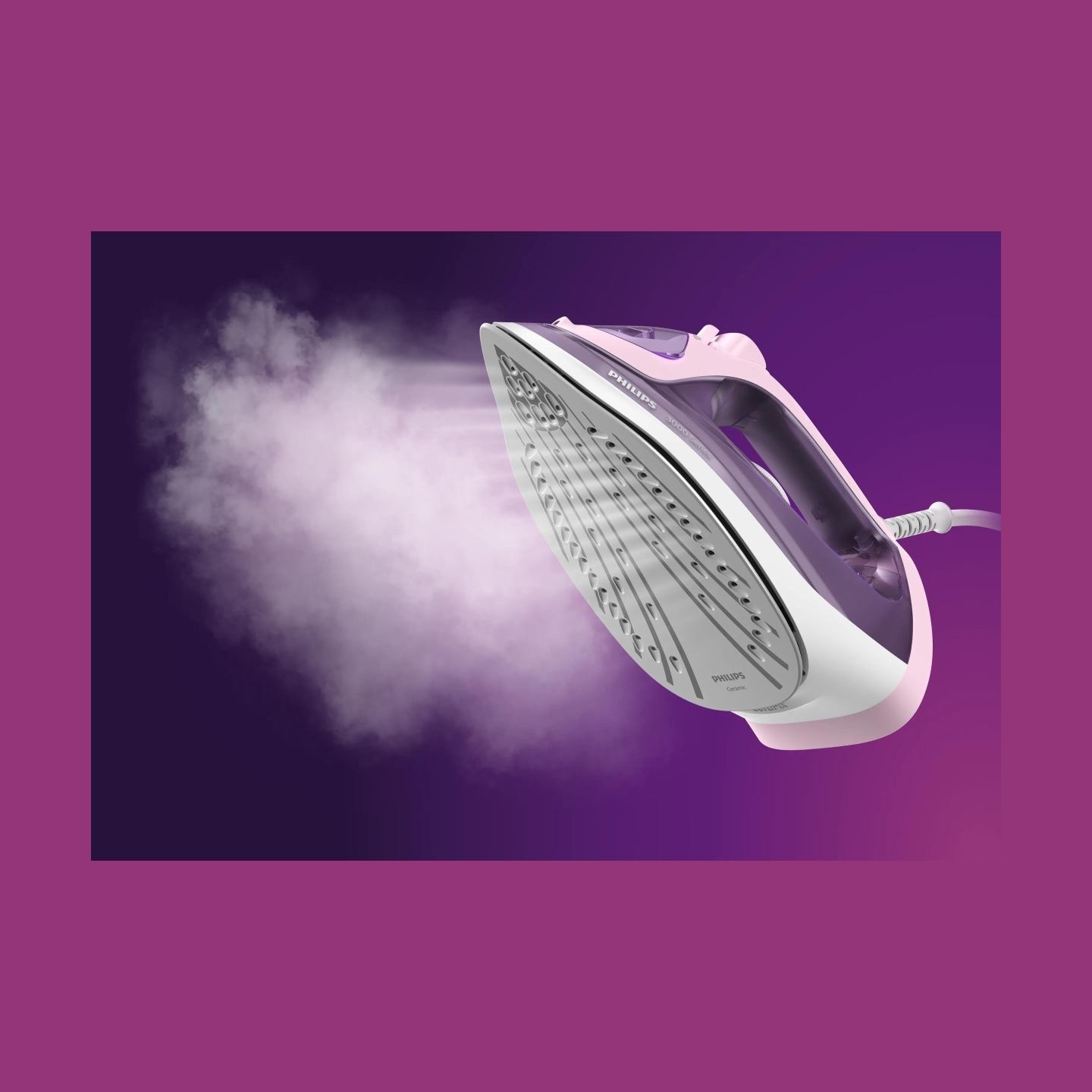 Philips 3000 Series Steam iron DST3020/30, 2200 W, 35 g/min continuous steam, 160g steam burst/Damaged package / DST3020/30?/PAC