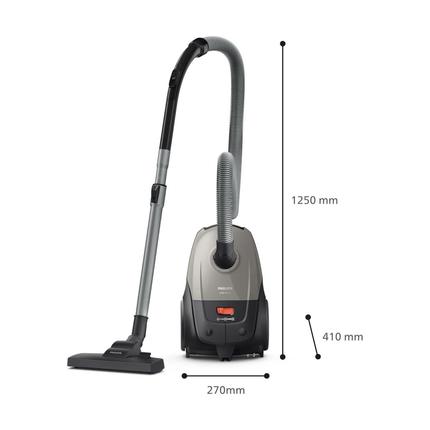Philips 2000 series Bagged vacuum cleaner XD2152/12, 800W/Damaged package / XD2152/12?/PACKAGE