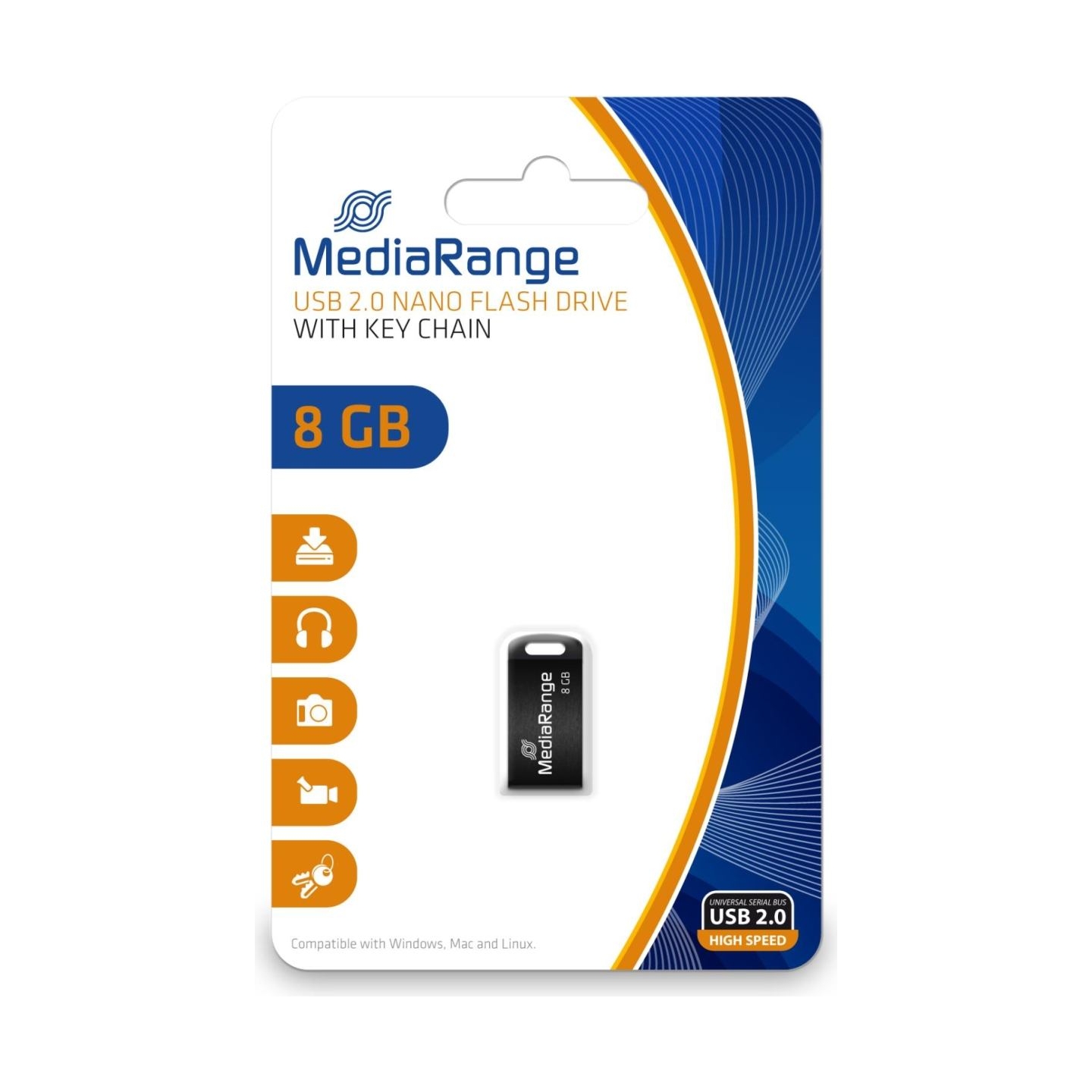 Mediarange MEMORY DRIVE FLASH USB2 8GB/MR920 MEDIARANGE