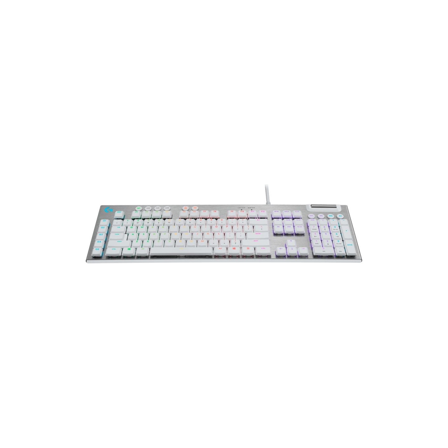 Logitech G815 LIGHTSPEED RGB Mechanical Gaming Keyboard – GL Tactile - WHITE - PAN - USB - NORDIC-613 - TACTILE SWITCH