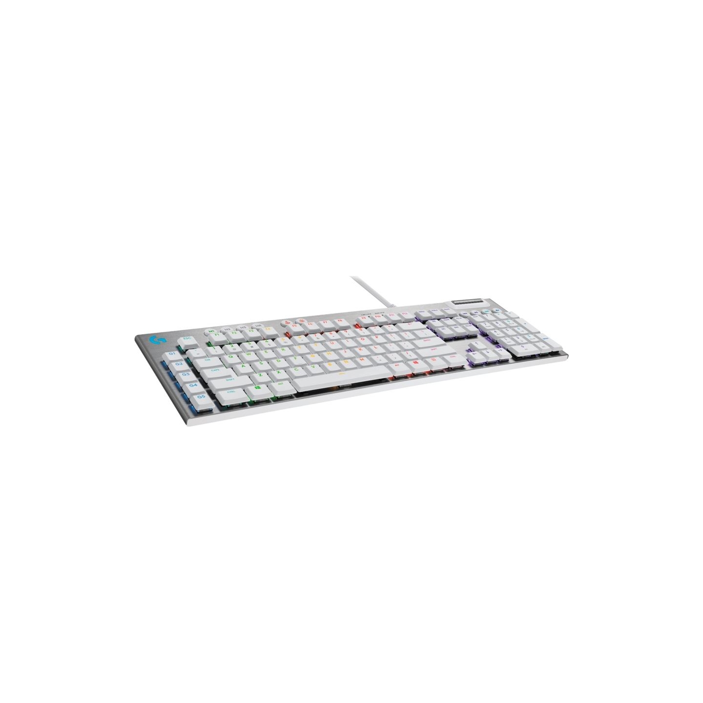 Logitech G815 LIGHTSPEED RGB Mechanical Gaming Keyboard – GL Tactile - WHITE - PAN - USB - NORDIC-613 - TACTILE SWITCH