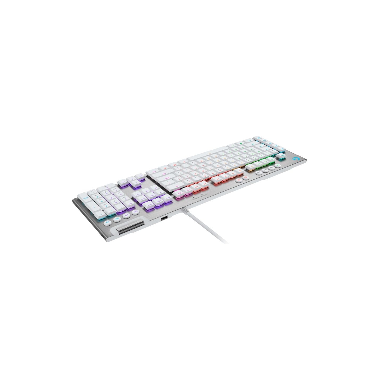 Logitech G815 LIGHTSPEED RGB Mechanical Gaming Keyboard – GL Tactile - WHITE - PAN - USB - NORDIC-613 - TACTILE SWITCH