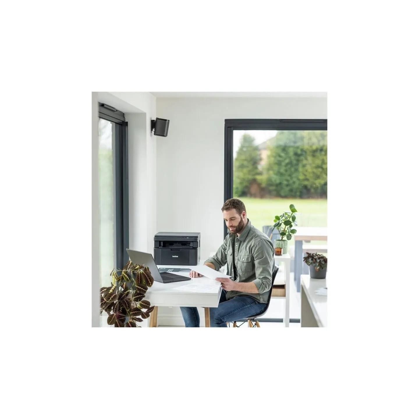 Brother | 3-in-1 Printer | DCP-L1640W | Laser | Mono | A4 | Wi-Fi | Black