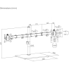 Gembird Dual monitor desk stand