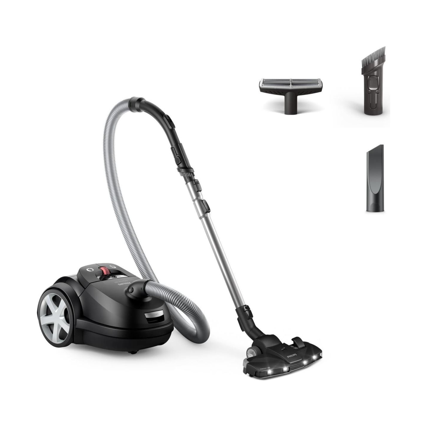 Philips Performer LED 8000 Series Bagged vacuum cleaner XD8122/10, 900W, TriActive / XD8122/10