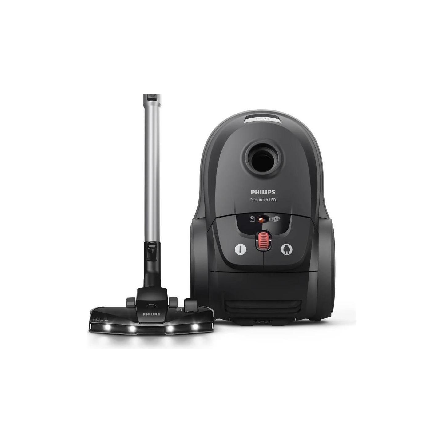 Philips Performer LED 8000 Series Bagged vacuum cleaner XD8122/10, 900W, TriActive / XD8122/10