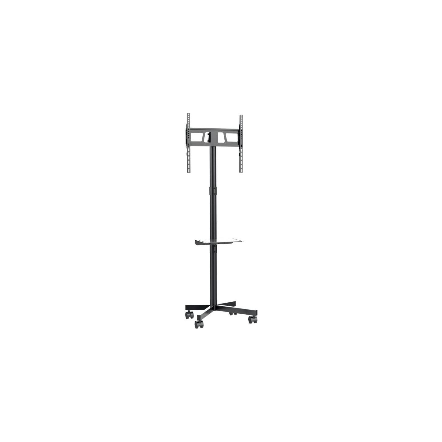 Gembird TV floor stand w caster wheels