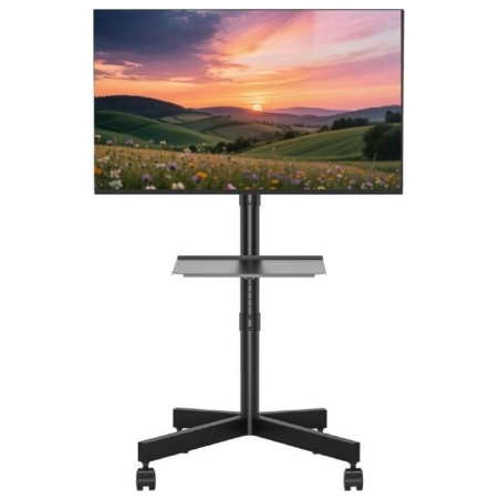Gembird TV floor stand w caster wheels