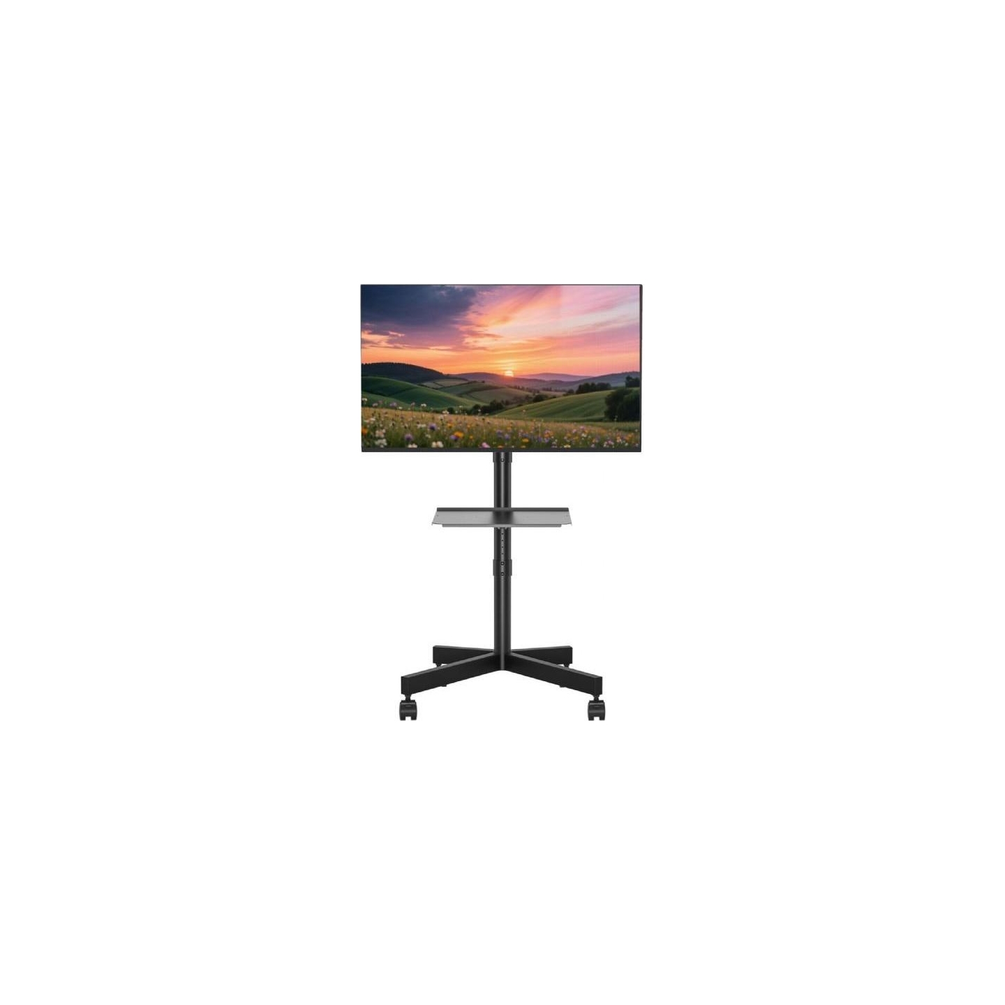 Gembird TV floor stand w caster wheels