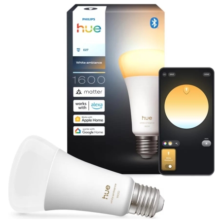 Philips Hue WA 1600 A67 1P EU | E27 | 11.8 W | White and colour light | Bluetooth and Zigbee