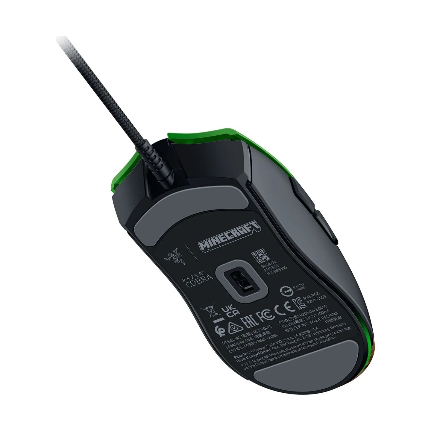Razer | Gaming Mouse | Cobra | Optical Mouse Switches Gen-3 | Minecraft Edition