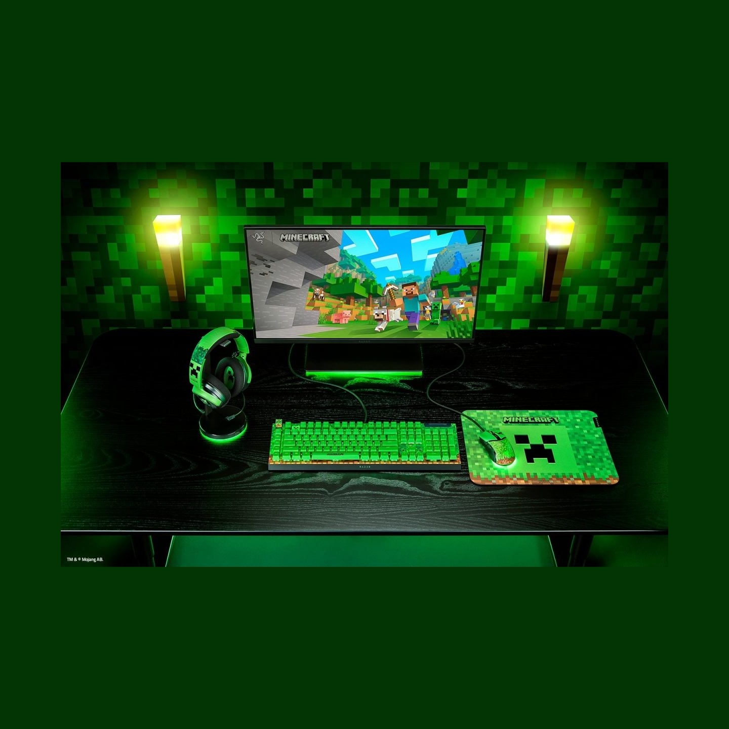 Razer Gaming Headset | Kraken V4 X | Wired | Over-Ear | Microphone | Minecraft Edition