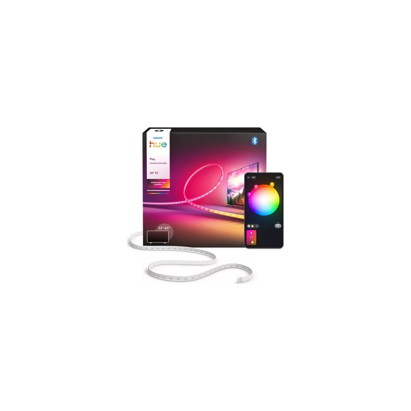 Philips Hue Play Gradient Light Strip 65" EU | Gradient and white light (RGBICW) | Bluetooth, Zigbee