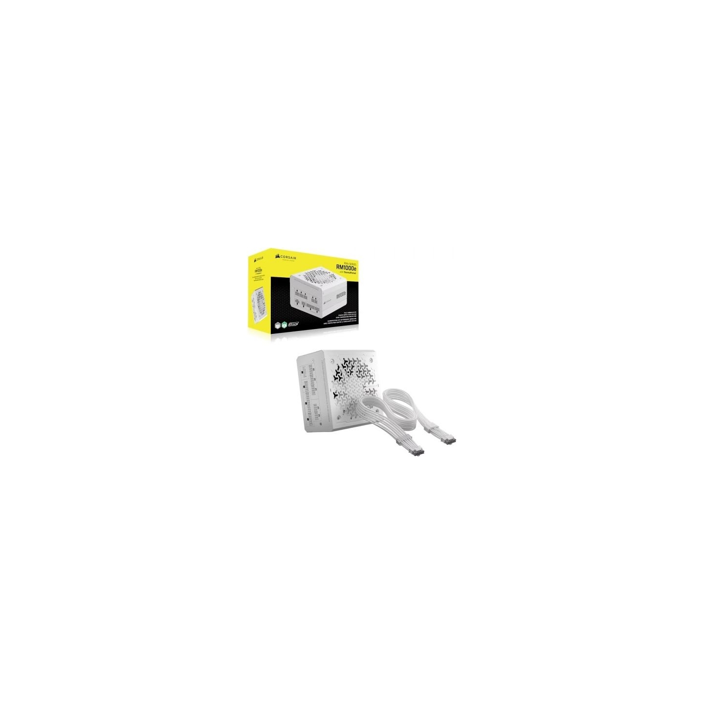 Corsair Power supply RM1000e 3rd Gen 80+GOLD ATX3.1 Thermal Protect white