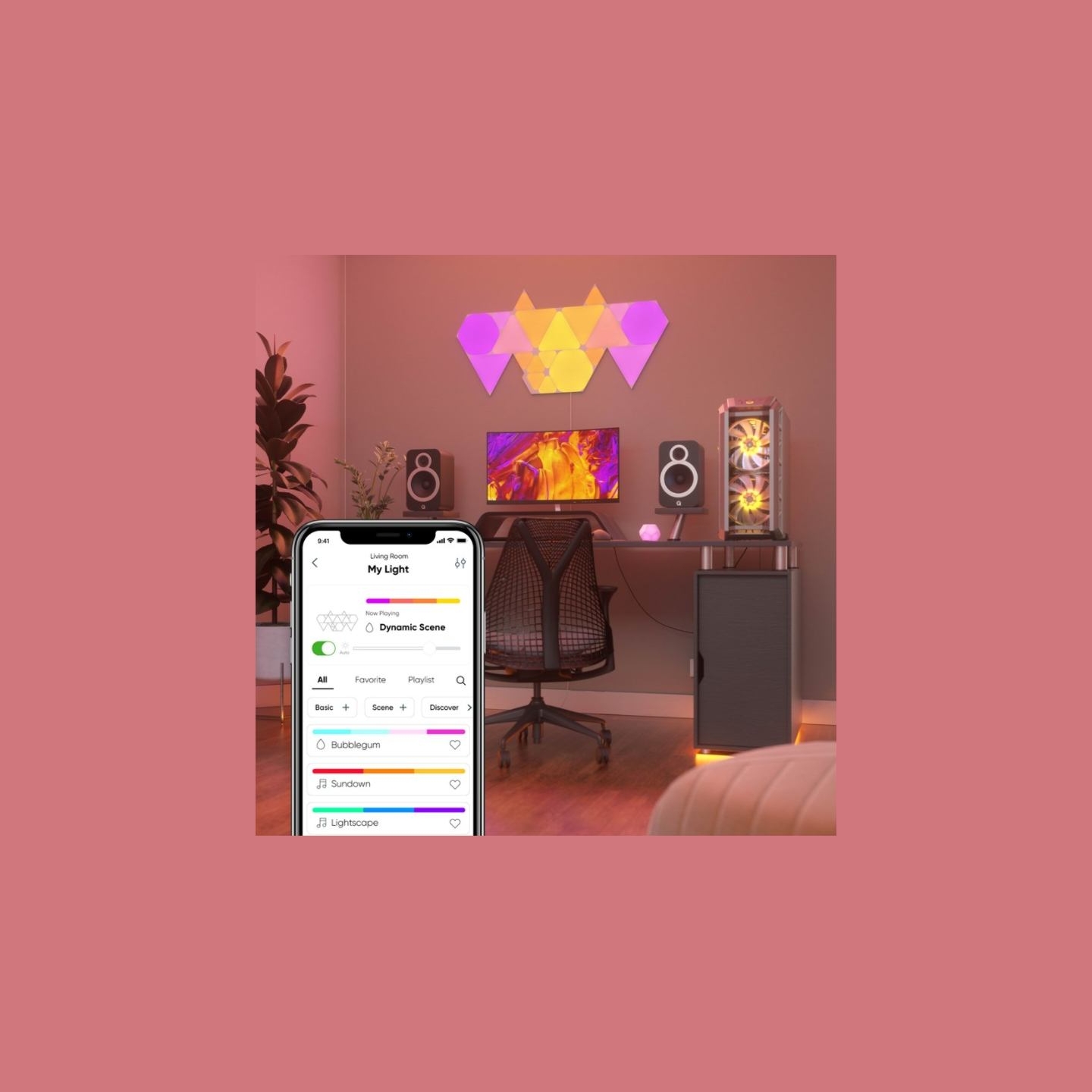 Nanoleaf | Shapes Triangles Starter Kit (9 panels) | 1 W | 16M+ colours