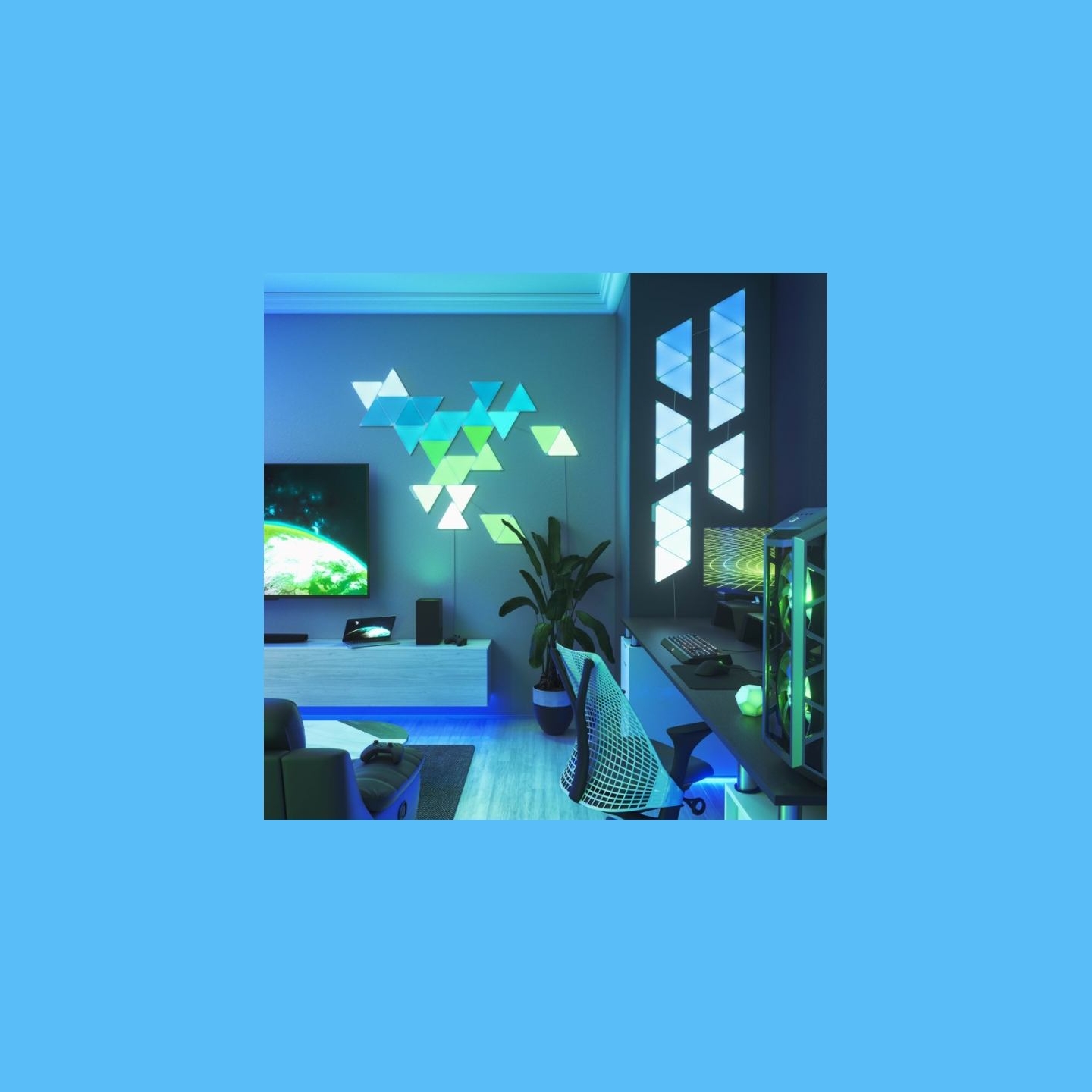 Nanoleaf | Shapes Triangles Starter Kit (9 panels) | 1 W | 16M+ colours