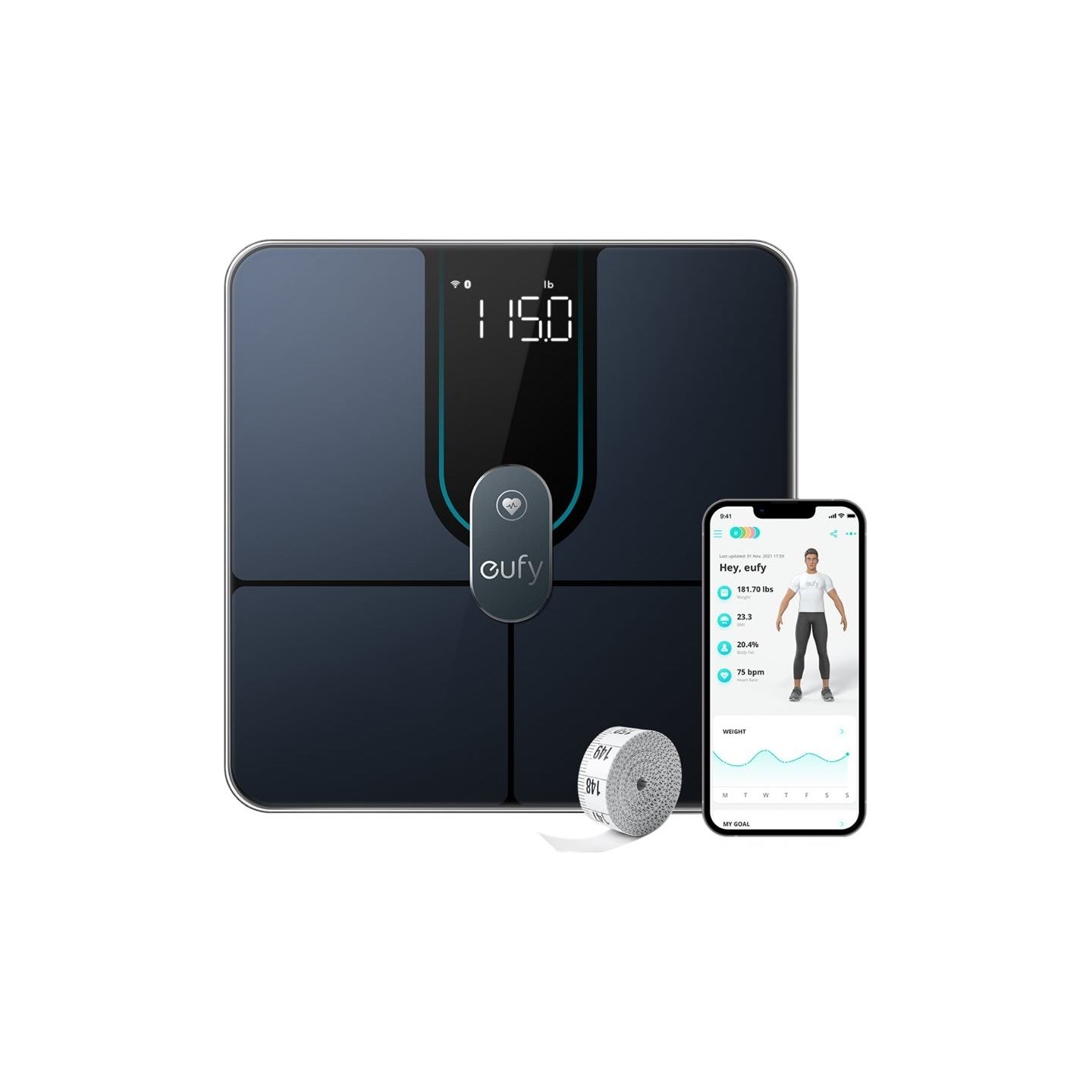 Anker Eufy | Smart Scale | P2 Pro | Maximum weight (capacity) 180 kg | Multiple users