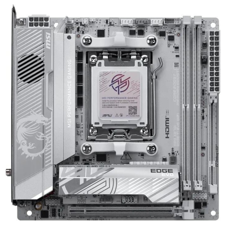 MSI MPG X870I EDGE TI EVO WIFI | Processor family AMD | Processor socket AM5 | DDR5 | Supported hard disk drive interfaces SATA,