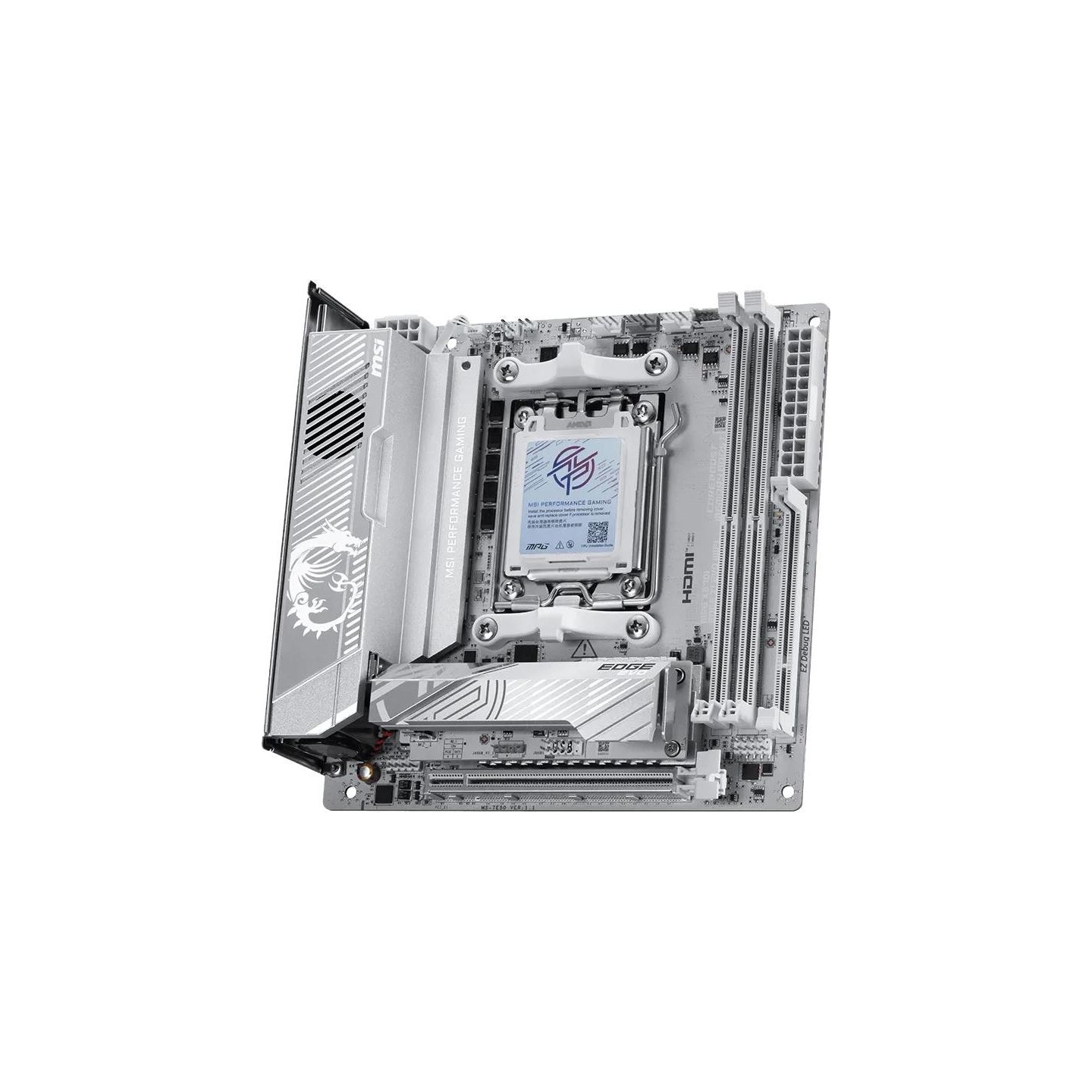 MSI MPG X870I EDGE TI EVO WIFI | Processor family AMD | Processor socket AM5 | DDR5 | Supported hard disk drive interfaces SATA,