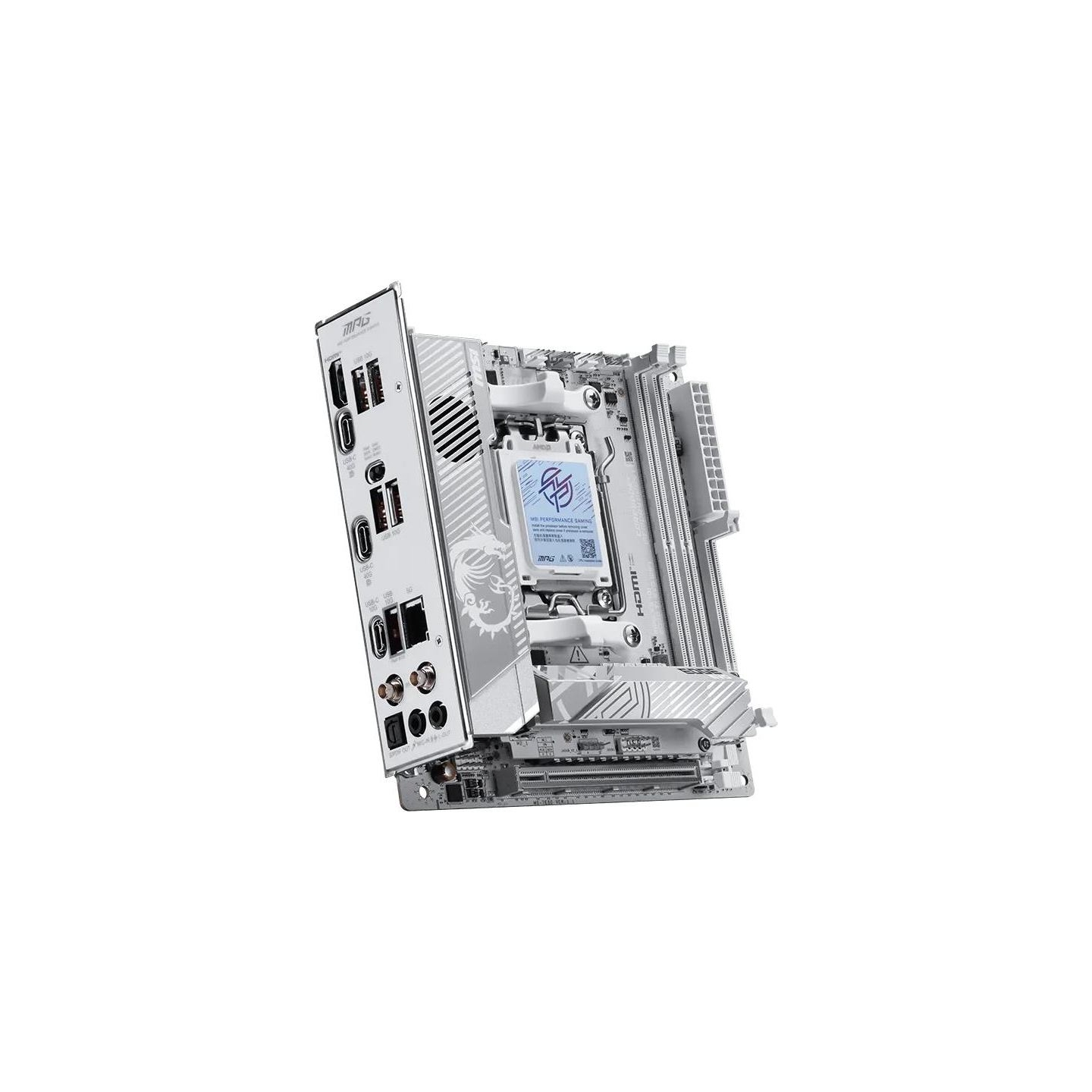 MSI MPG X870I EDGE TI EVO WIFI | Processor family AMD | Processor socket AM5 | DDR5 | Supported hard disk drive interfaces SATA,